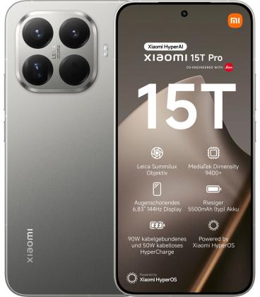 Smartphone xiaomi 15t pro 12gb/ 512gb/ 6.83'/ 5g/ gris
