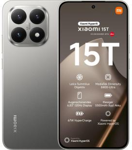 Smartphone xiaomi 15t 12gb/ 512gb/ 6.83'/ 5g/ gris