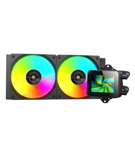 Kit refrigeracion liquida mars gaming mlvision240 argb 2x 120mm negro