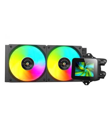 Kit refrigeracion liquida mars gaming mlvision240 argb 2x 120mm negro