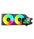Kit refrigeracion liquida mars gaming mlvision240 argb 2x 120mm negro