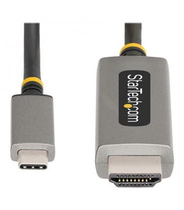 Cable usb tipo c a hdmi startech 2m - macho - macho - gris