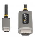 Cable usb tipo c a hdmi startech 2m - macho - macho - gris