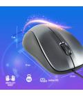 Ratón ngs crew/ hasta 1200 dpi/ gris