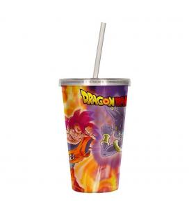 Vaso lenticular 3d dragon ball super battle of gods