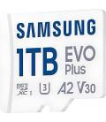 Tarjeta de Memoria Samsung EVO Plus 2024 1TB microSD XC con Adaptador/ Clase 10/ 160MBs