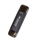 Memoria usb tipo c - usb tipo a ssd transcend 128gb
