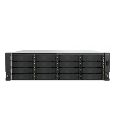 Servidor nas qnap ts - h1677axu - rp - r7 - 32g 16 bahias 3u rack gigabit ethernet