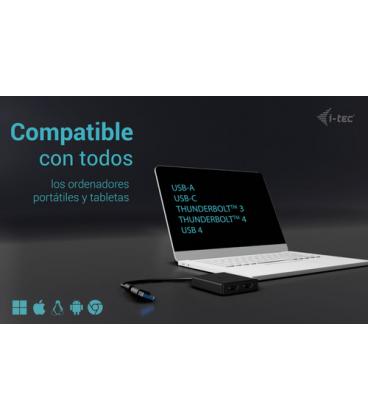 Adaptador usb tipo a - usb tipo c a hdmi i - tec macho - hembra - negro