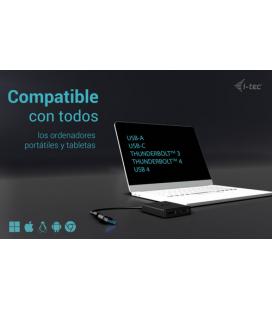 Adaptador usb tipo a - usb tipo c a displayport i - tec macho - hembra - negro