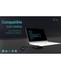 Adaptador usb tipo a - usb tipo c a displayport i - tec macho - hembra - negro