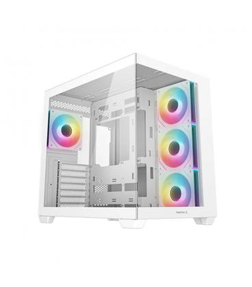 Caja ordenador gaming deepcool cg530 atx rgb cristaltemplado blanca