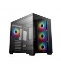 Caja ordenador gaming deepcool cg530 atx rgb cristaltemplado negra