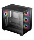 Caja ordenador gaming deepcool cg530 atx rgb cristaltemplado negra