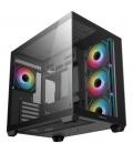 Caja ordenador gaming deepcool cg530 atx rgb cristaltemplado negra
