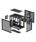 Caja ordenador gaming deepcool cg530 atx rgb cristaltemplado negra