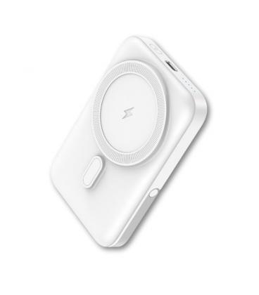 Powerbank qcharx atlas inalambrico magnetico 10000mah blanco