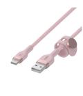 Cable usb tipo c a usb tipo a belkin 1m - macho - macho - rosa