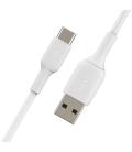 Cable usb tipo c a usb tipo a belkin 0.15m - macho - macho - blanco