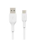 Cable usb tipo c a usb tipo a belkin 1m - macho - macho - blanco 2 unidades