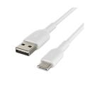 Cable usb tipo c a usb tipo a belkin 1m - macho - macho - blanco 2 unidades