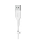 Cable usb tipo c a usb tipo a belkin 2m - macho - macho - blanco