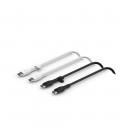 Cable usb tipo c belkin 1m - macho - macho - pack 2 blanco - negro