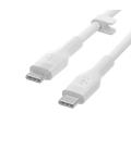 Cable usb tipo c belkin 1m - macho - macho - pack 2 blanco - negro