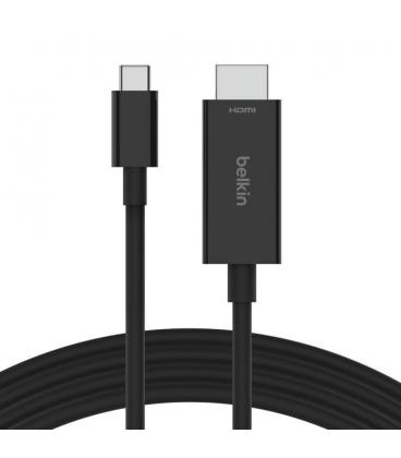 Cable usb tipo c a hdmi belkin 2m - macho - macho - negro