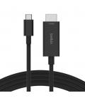 Cable usb tipo c a hdmi belkin 2m - macho - macho - negro