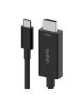 Cable usb tipo c a hdmi belkin 2m - macho - macho - negro