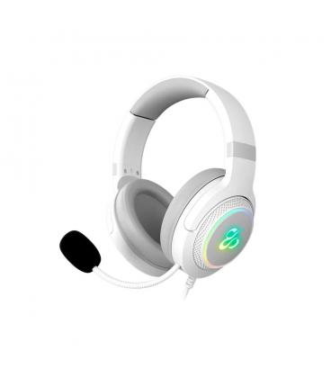 Auriculares gaming newskill sobek inalambrico rgb blanco