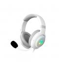 Auriculares gaming newskill sobek inalambrico rgb blanco