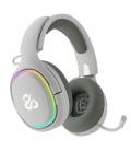 Auriculares gaming newskill aton v2 ivory inalambrico rgb blanco