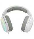 Auriculares gaming newskill aton v2 ivory inalambrico rgb blanco