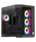 Caja ordenador gaming nfortec pulsar atx argb cristal templado negra