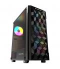 Caja ordenador gaming nfortec azir atx argb cristal templado negra