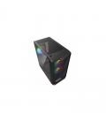 Caja ordenador gaming nfortec dys matx argb cristal templado negra