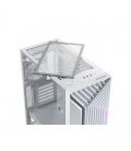 Caja ordenador gaming nfortec nervia atx argb cristal templado blanca