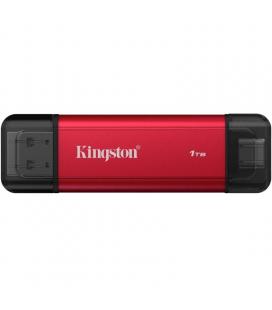 Disco externo ssd kingston dual portable ssd 1tb/ usb tipo-c y usb 3.2/ rojo
