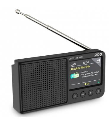 Radio portátil spc jetty lite dab+/ negra