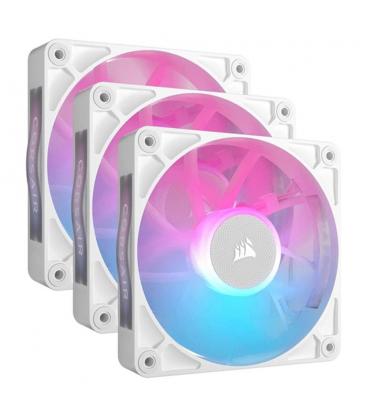 Ventilador caja corsair rx120 icue link rgb 3 x 120mm blanco