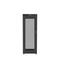 ARRMARIO LANBERG RACK 19" 37U 800X1000 FLAT PACK PUERTA PERFORADA CON LCD NEGRO
