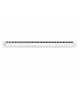 PATCH PANEL LANBERG 24 PUERTOS 1U RACK 19 PARA MODULOS KEYSTONE GRIS