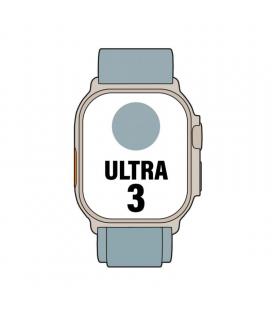 Apple watch ultra 3/ gps/ cellular/ 49mm/ caja de titanio natural/ correa loop alpine azul claro l
