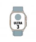 Apple watch ultra 3/ gps/ cellular/ 49mm/ caja de titanio natural/ correa loop alpine azul claro l
