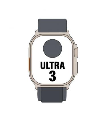 Apple watch ultra 3/ gps/ cellular/ 49mm/ caja titanio negro/ correa loop alpine negra s