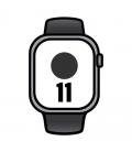 Apple watch series 11/ gps/ cellular/ 42mm/ gris espacial/ correa deportiva negra (m/l)