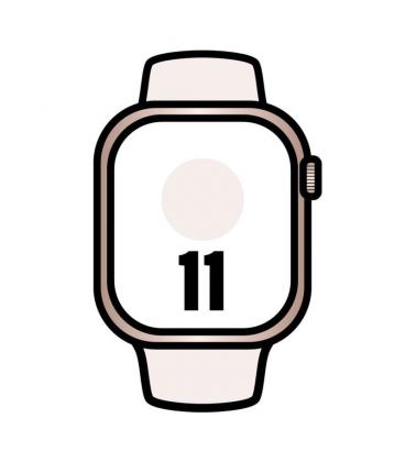 Apple watch series 11/ gps/ cellular/ 42mm/ oro rosa/ correa deportiva rosa rubor (s/m)