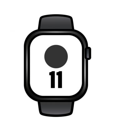 Apple watch series 11/ gps/ cellular/ 46mm/ titanio negro pizarra/ correa deportiva negro pizarra s/m